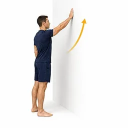 Wall-Supported Forward Elevation exercise