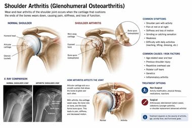 Shoulder Arthritis infographic — Robert Pettit, MD